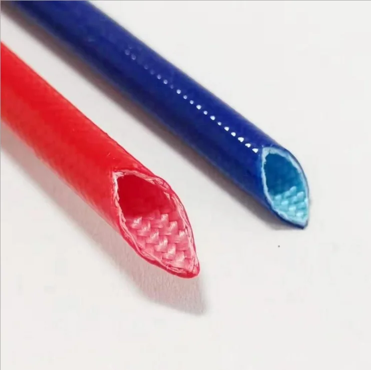 1.2kv Fiberglass Electric Silicone Glass Tube Cable Sleeving