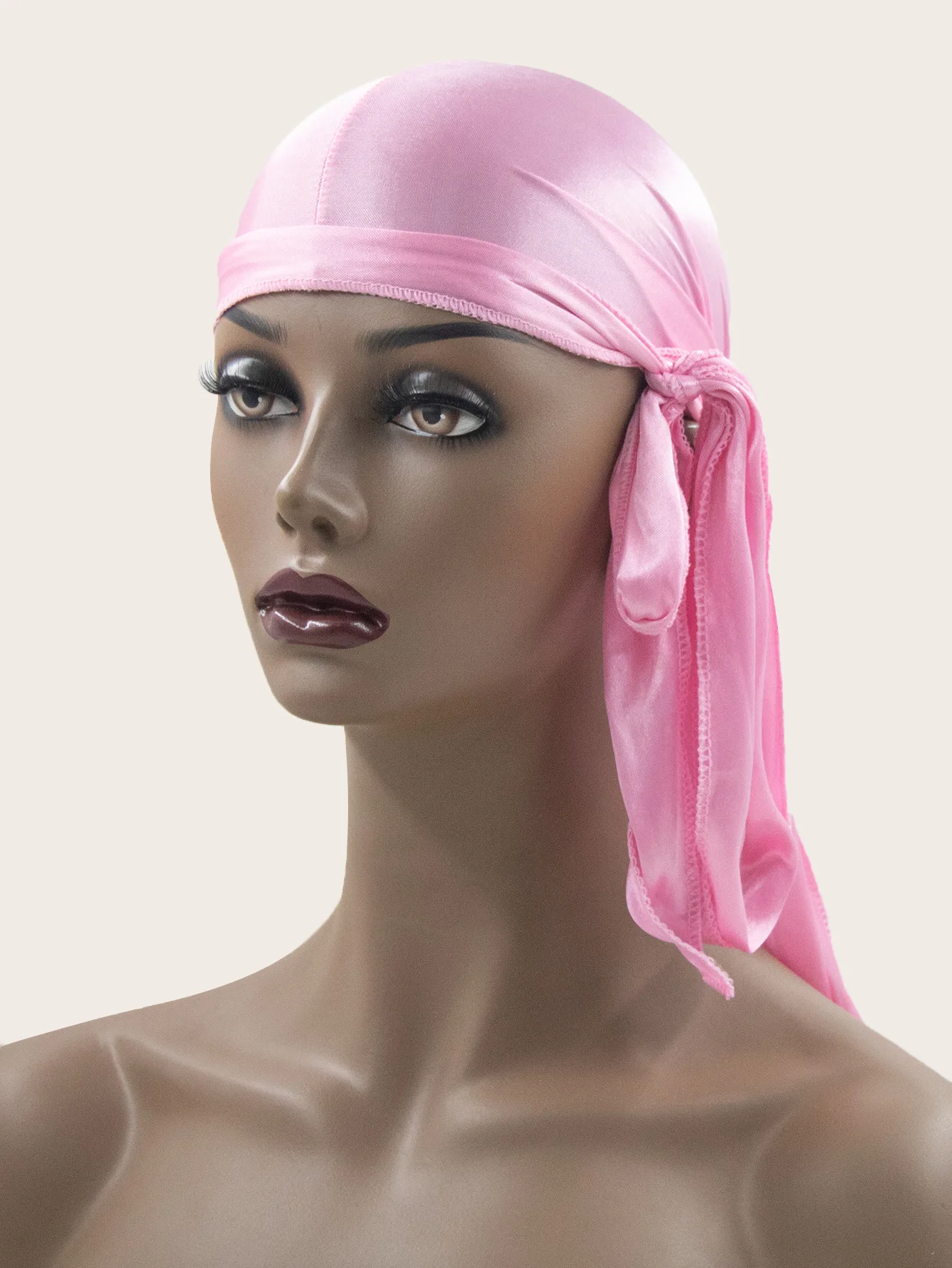 Factory Direct Sales In Europe And America Hot Models For Men And Women Silk Long Tail Turban Hat Pirate Hat