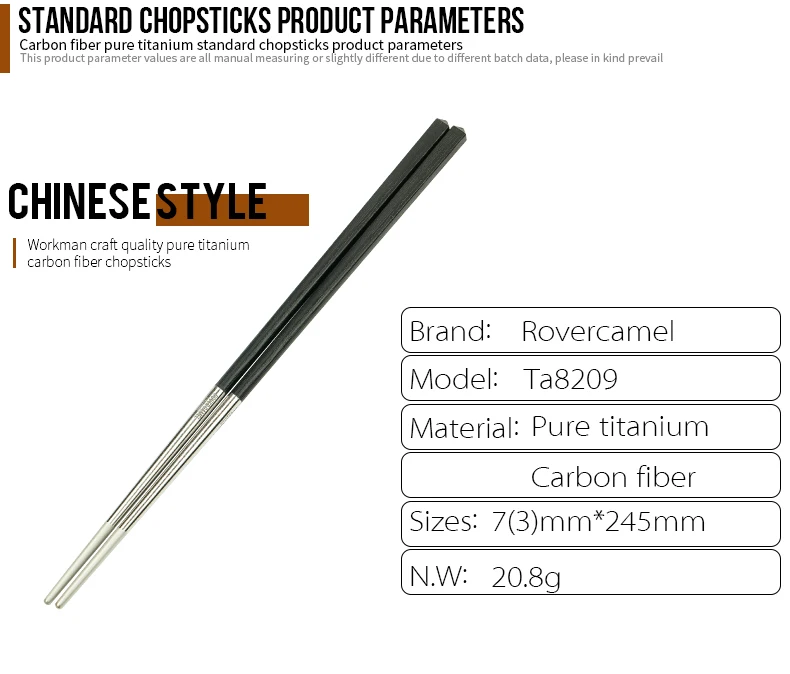 Outdoor Camping Cutlery Tableware with Storage Bag Travel  Portable Utensils Titanium Chopsticks