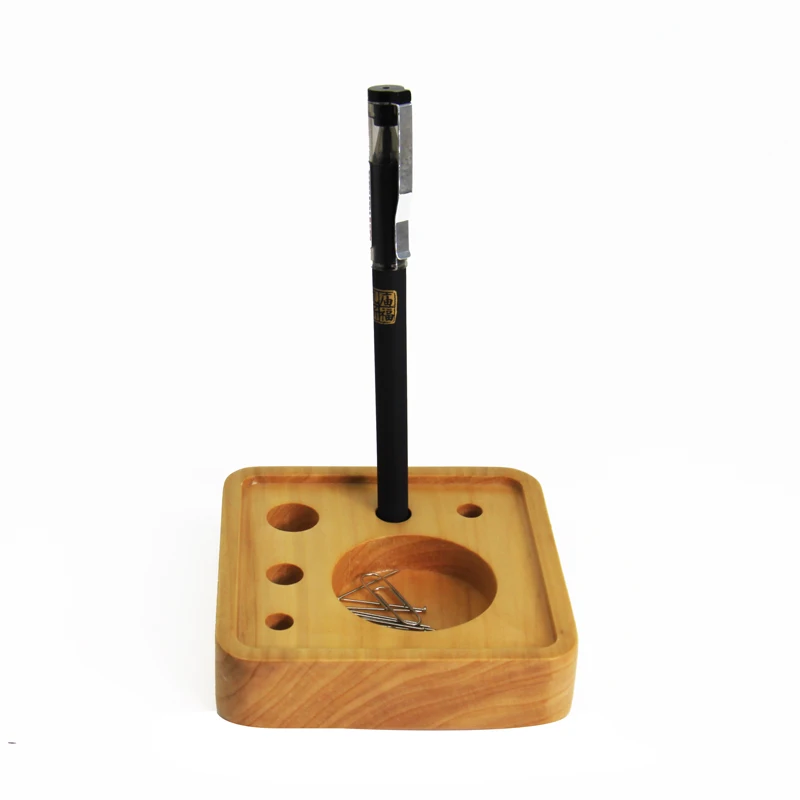 Bamboo Pencil Holder Desk Organizer Rack