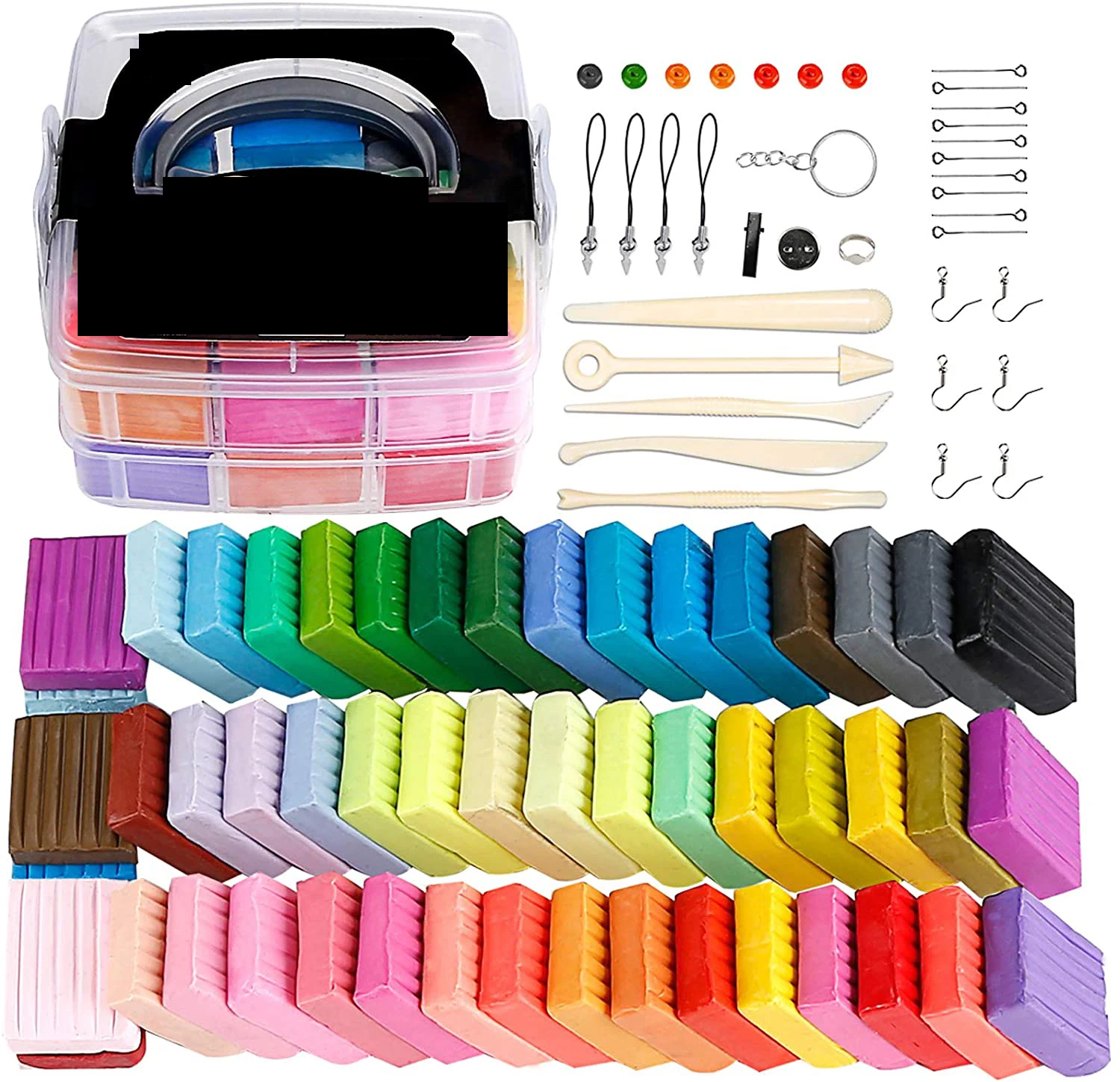 
Wholesale Price 50 Colors Block Oven Bake Modeling Clay Moderately Firm Non-Toxic Molding Polymer Clay Starter Kit DIY For Kids 