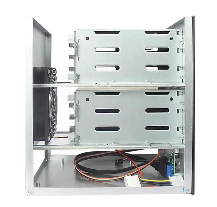 Tower nas storage server case 6 hot swap bays industrial server chassis