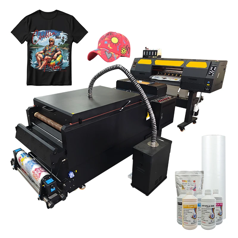 LAITUO Chinese Manufacturer Best 2 Head Dtf Printing Machine Printer With Water-Based Coating Ink In Stock