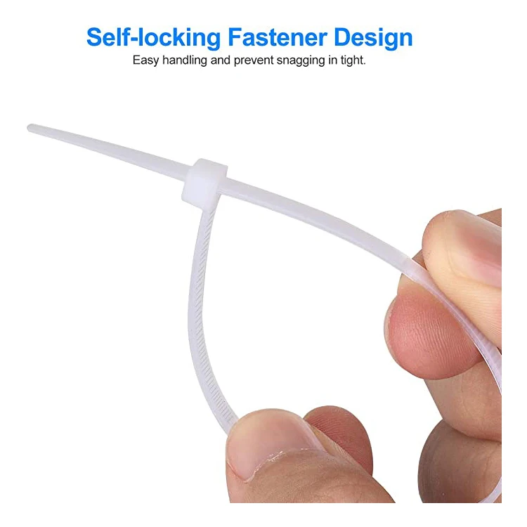 3*150mm Adjustable Nylon Cable Ties Organizer,Self-locking Plastic Cable Clamps