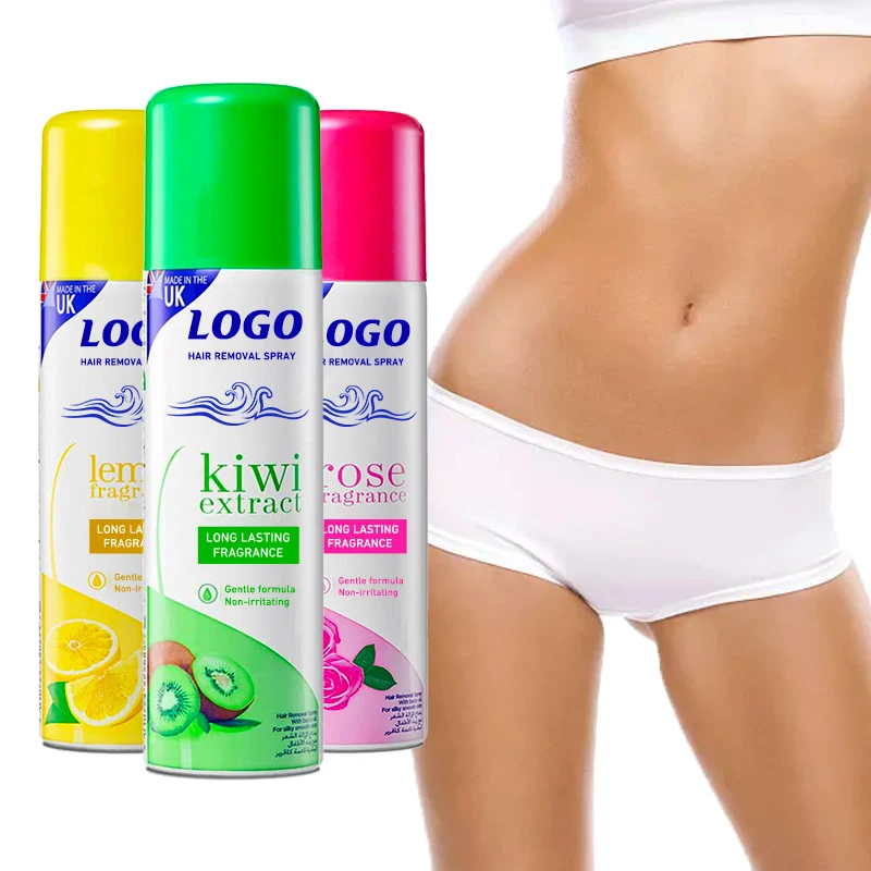 150ml wholesale moisturizing instant body chest hair removal spray