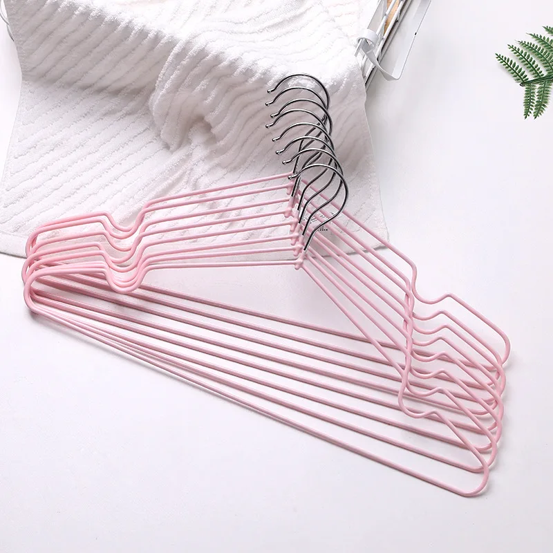 Steel Metal Heavy Duty Skirt Jacket Hanger with Non-Slip Black Rubber Coating Wire Vinyl Hangers PVC Coated Hanger