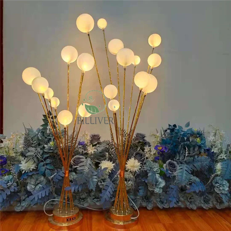 1.5M Celebration props road iron electroplating luminous happy fruit tree stage lighting stage light for wedding decoration