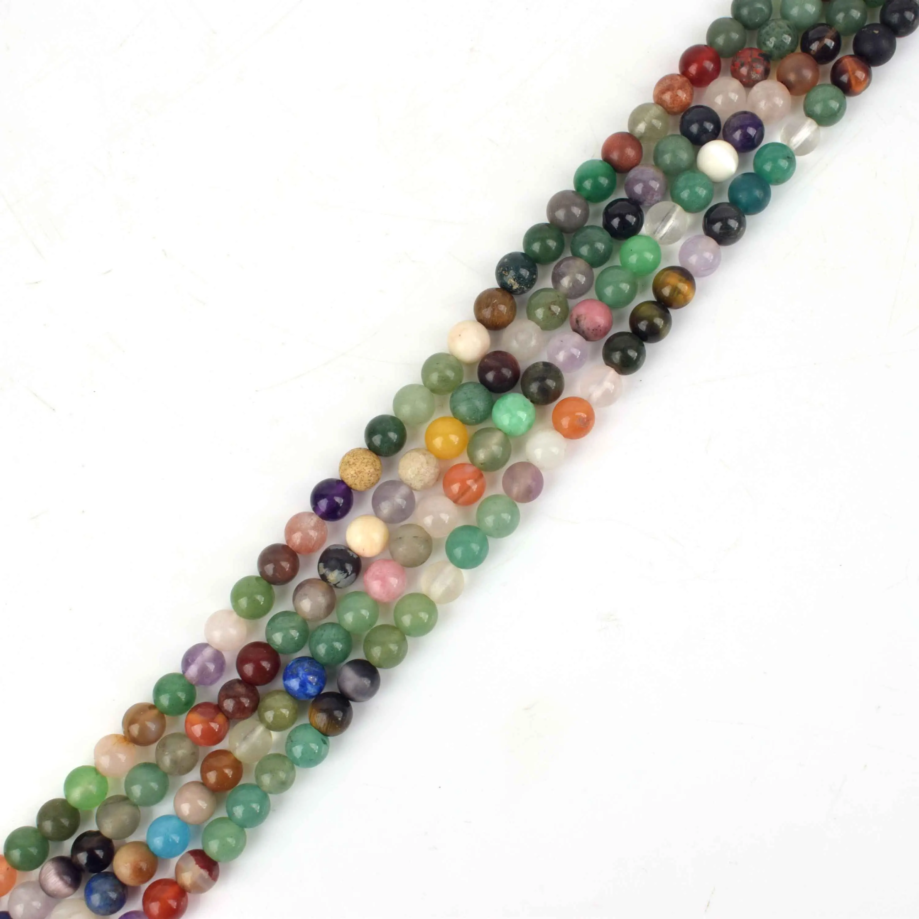 Wholesale Nature Crystals Beads Colorful Bracelet Semi-finished Product For Sale
