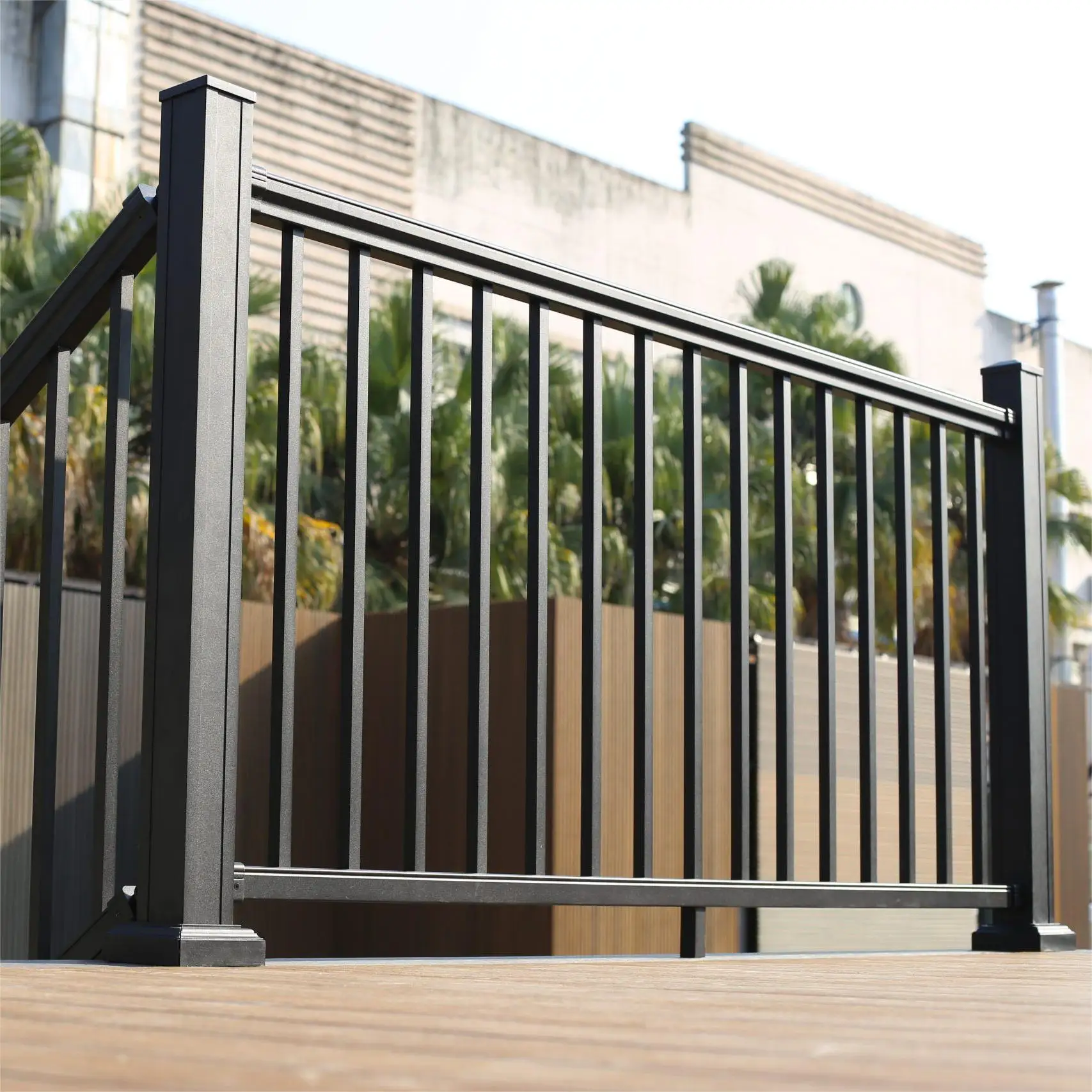 Aluminum Railing Picket Railing New Design Cable Design Balustrade Stainless Steel Balcony