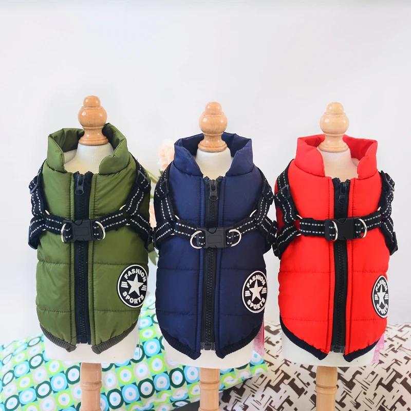 Wholesale pet clothing distributors dog vest pet clothing dog clothes windproof waterproof jacket winter