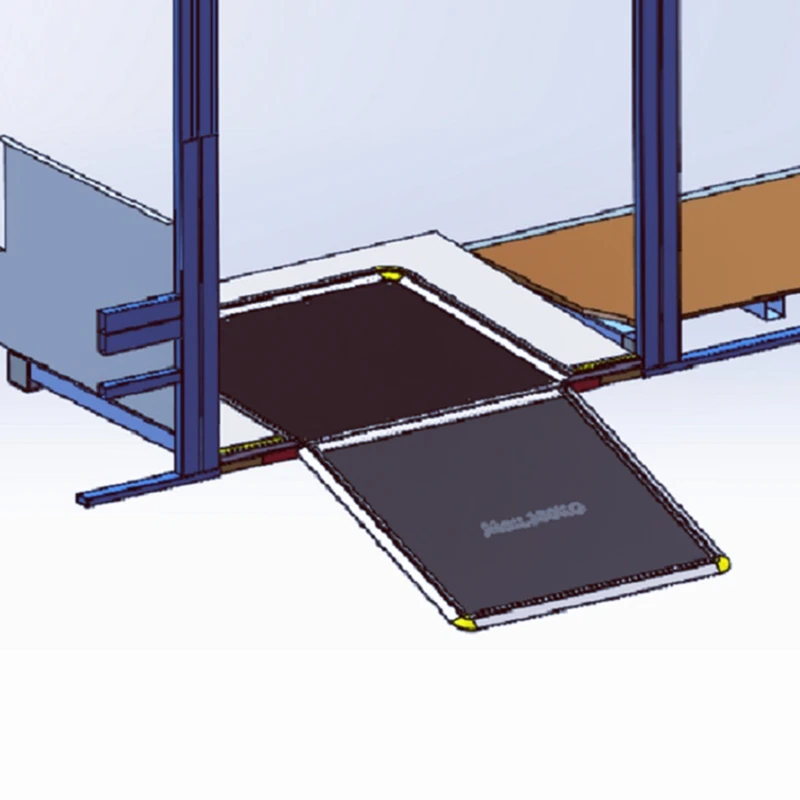 Xinder CE certificate FMWR-A Series Folding Manual Bus Ramp For wheelchair loading 350kg