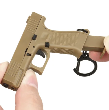  Брелок для ключей Glock 45 тактический в форме пистолета с подвижным рычагом и