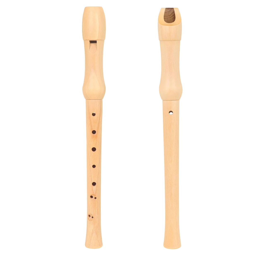 High pitched German 8-hole vertical flute, C-key British wooden vertical flute