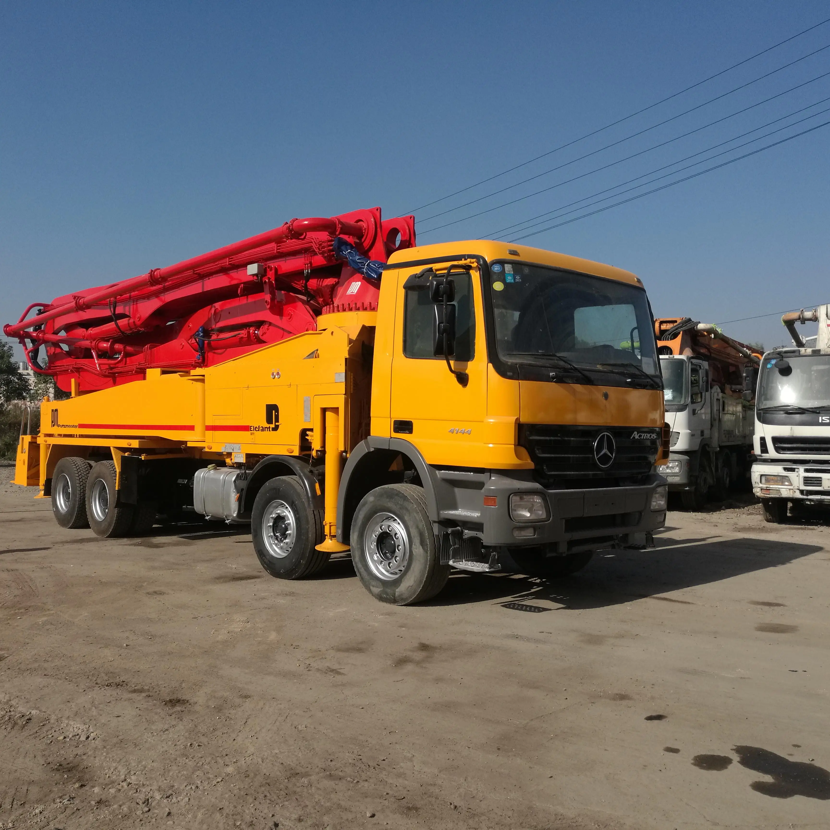 Elephant mercedes actros 4141 Putzmeister 46M concrete beton pump truck for sale in uae