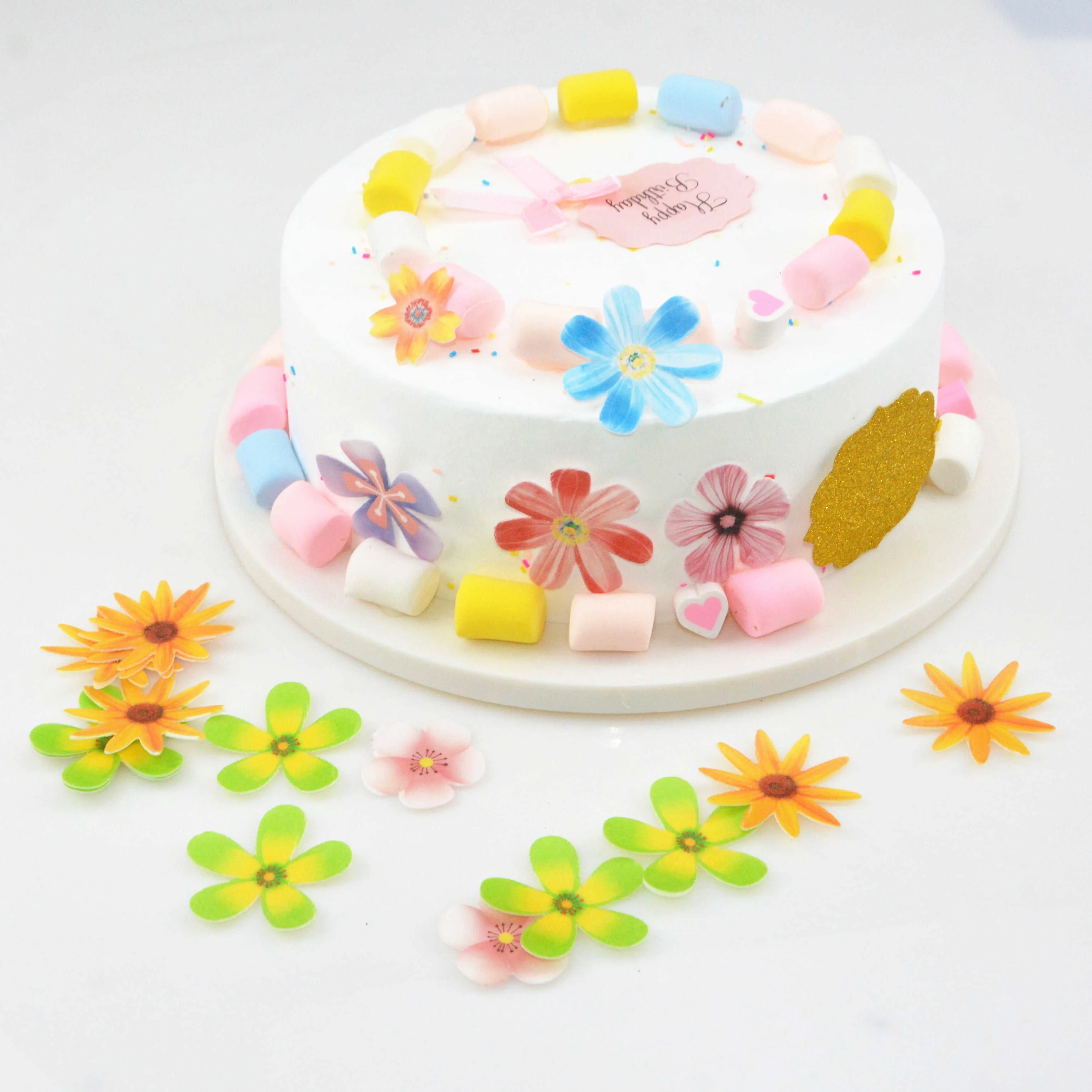 Edible cake Decoration, Rice Paper Sheets - butterfly image