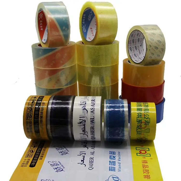 Strong Single Side Adhesive Packing Tape Jumbo Rolls No Discoloration Bopp Carton Sealing Tape
