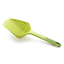 Kitchen Black Large Colander Non-Stick Kitchenware Slotted Spoon