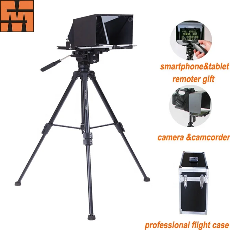 
Portable 2mm super thin glass mirror foldable teleprompter for ipad and mobile phone 