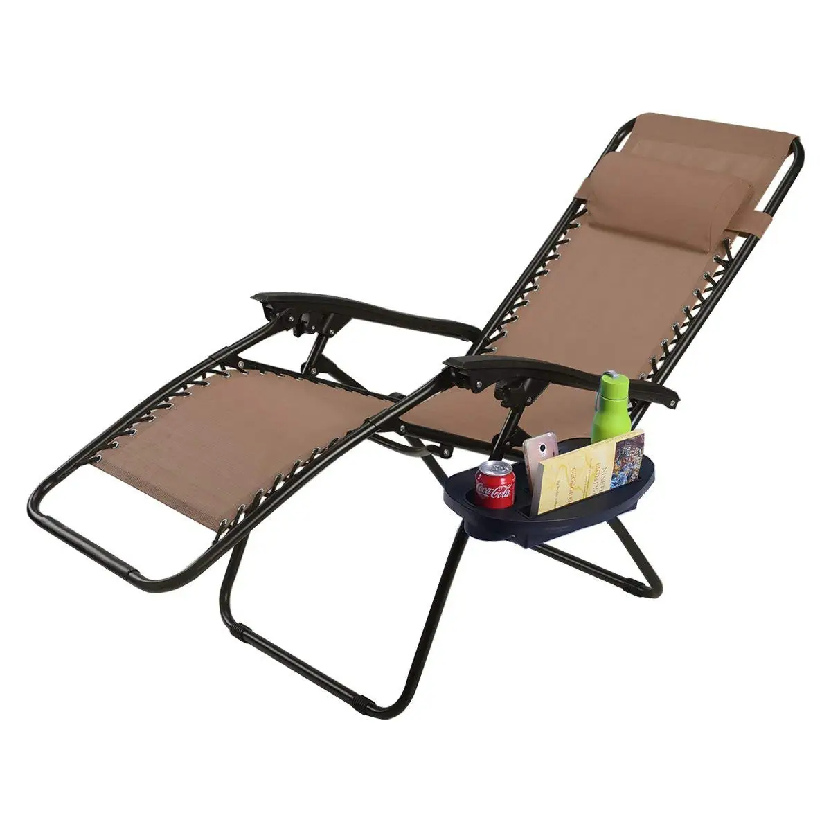 Zero gravity Chair Folding Leisure Metal camping Band Style Outdoor Fabric Lounger Furniture