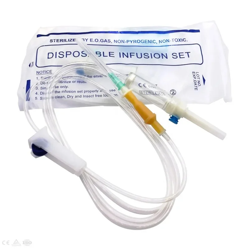 CE ISO Good Quality Children/Adult Luer Lock/Luer slip IV Infusion Set Transfusion Systems Disposable Infusion Set