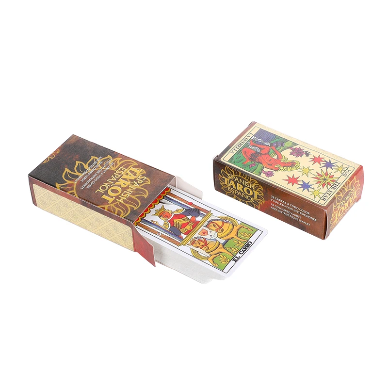 
Wholesale Hot Products High Quality Custom Paper Spanish Tarot Cards Printing Playing Card Tarot Decks 