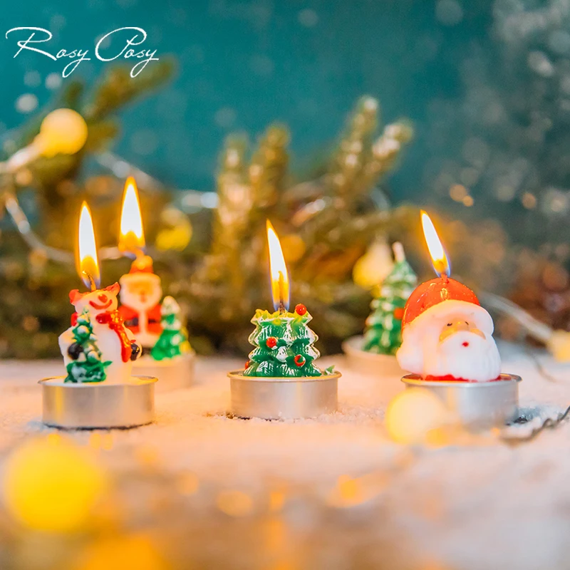 
Christmas Tealight Candles Handmade Delicate Candles for Christmas Decoration 