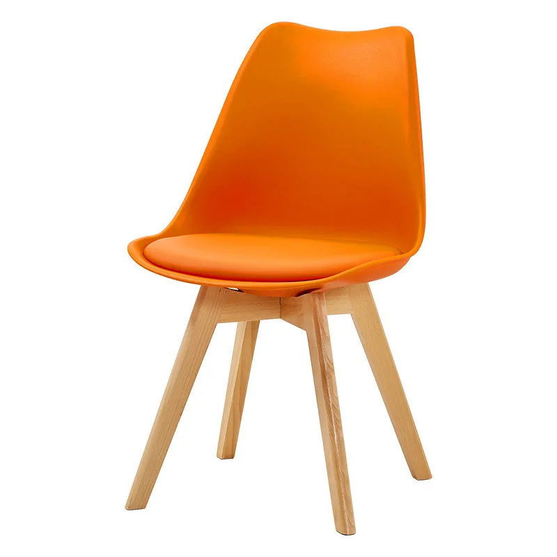 Home furniture low price popular dining room plastic legs white cushion plastic tulip chairs nordic plastic side chair