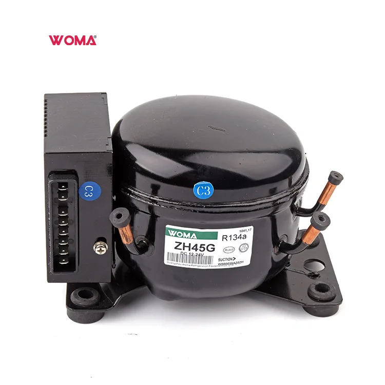  Мини-холодильник WOMA R134a ZH45G на солнечной батарее двигатель постоянного тока компрессор холодильника для портативного
