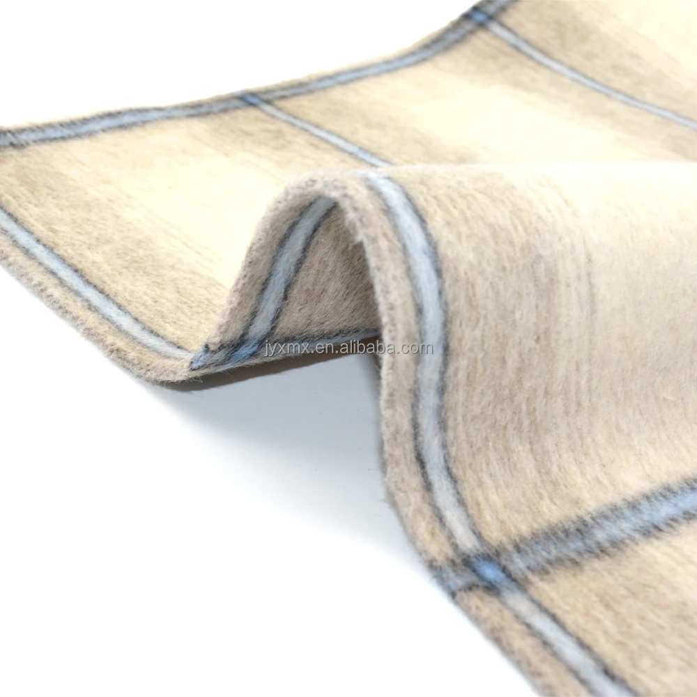 Multicolor accept custom hot selling products double-sided smooth fabric plaid pattern of various colors double face fabric