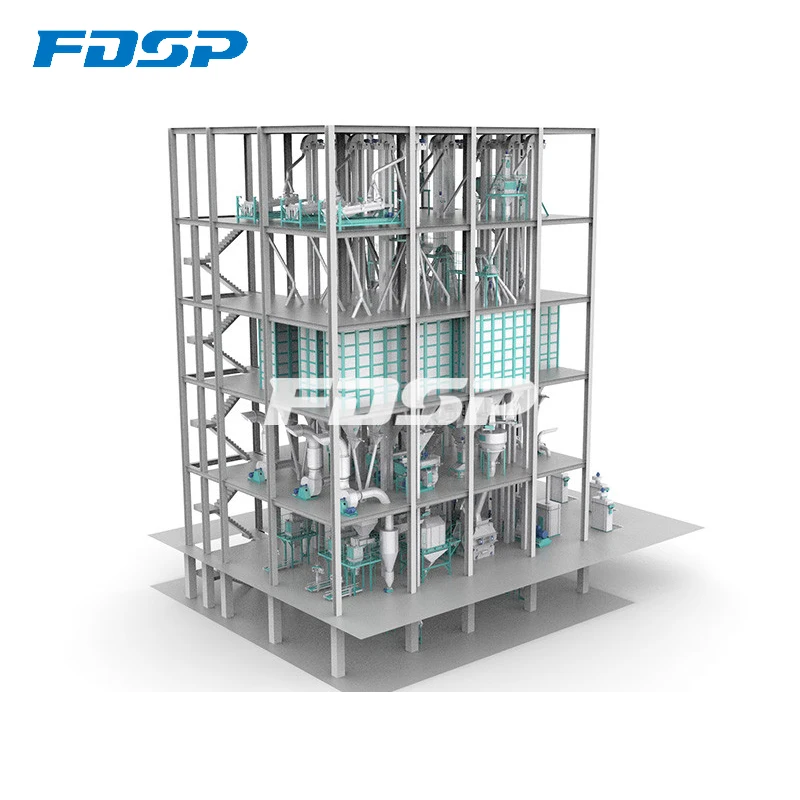 Cattle sheep goat granulator machinery feed pellet making line for sale