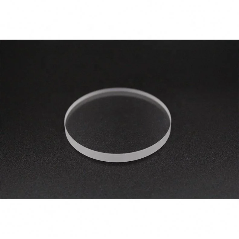 Clear sight quartz glass disc with holes for block