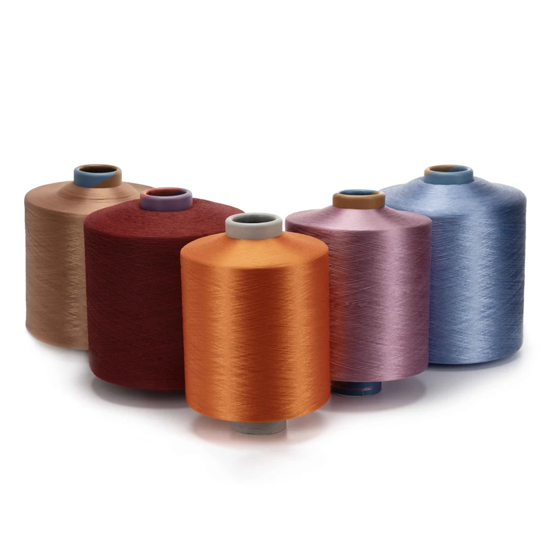 Promotion Eco Friendly dope dyed polyester dty yarn for knitting