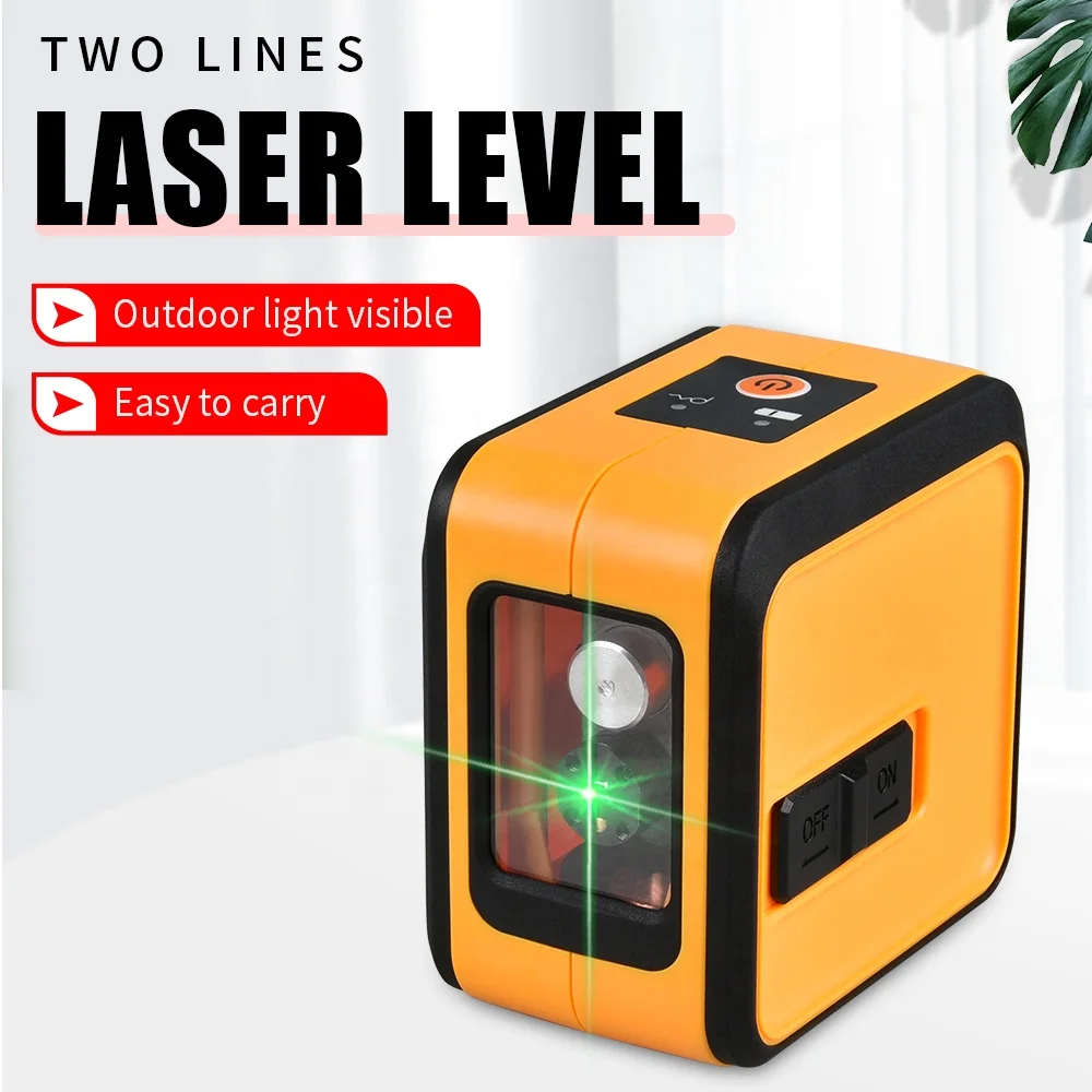 mini 2 lines cross laser level for home building