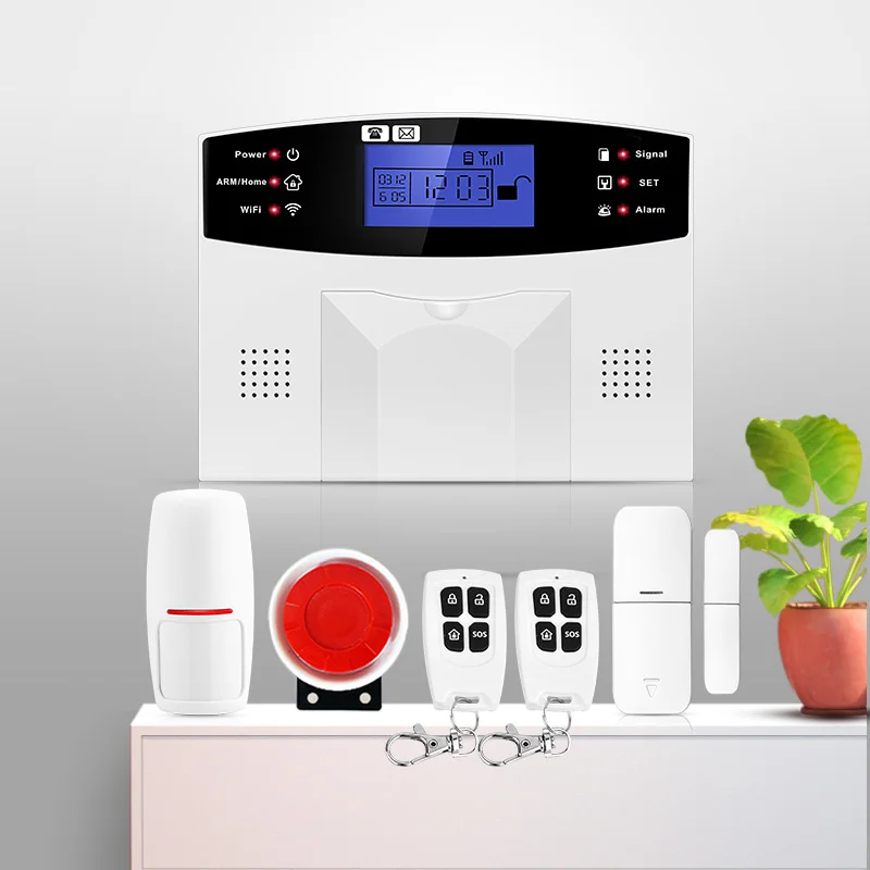 WIFI + GSM Home Alarm System Rechargeable Battery Security Tuya GSM WIFI Alarms