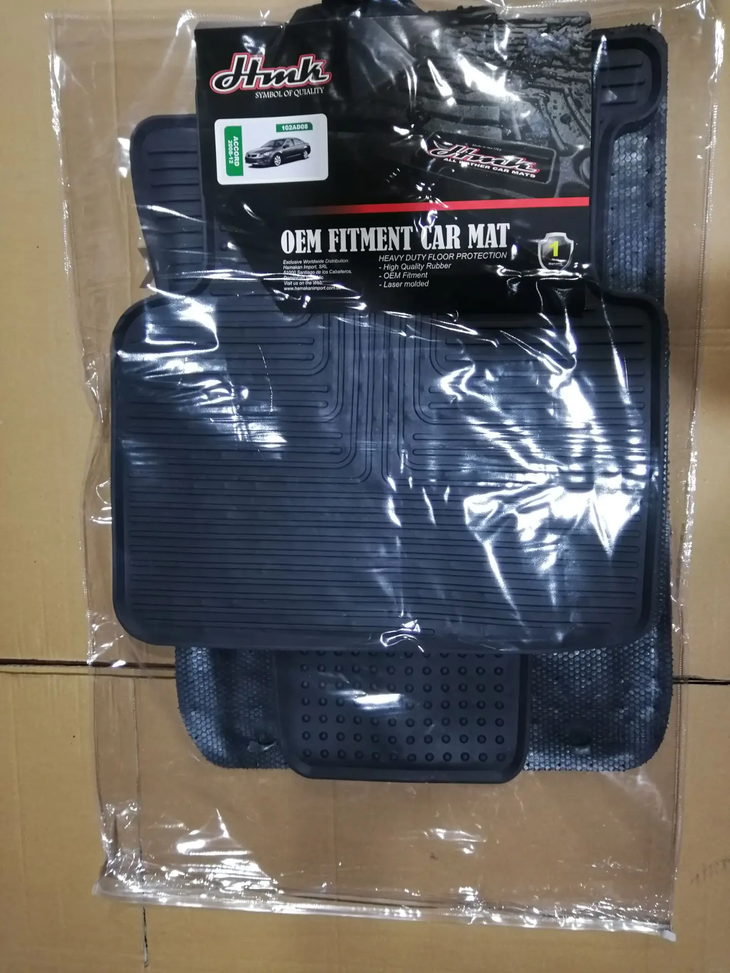 Hot sale car accessories 2024 carpet auto parts luxury waterproof fit latex rubber car brand mat 07