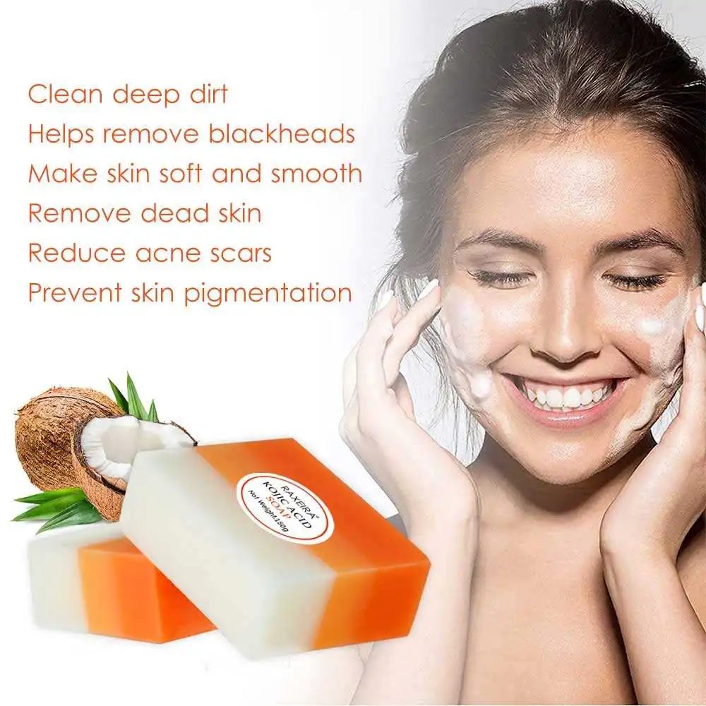 Private Label handmade soap Whitening Skin Lightening Face Bleaching Body Bathing Whitening Kojic Acid Soap