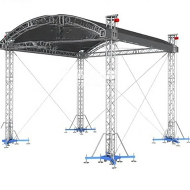 Popular aluminum truss with roof DJ booth truss Event stage scene