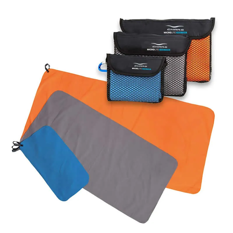 Портативный Ткань быстросохнущая Пользовательские Спорт Фитнес замша Путешествия Спорт микрофибры полотенце с мешок для мусора