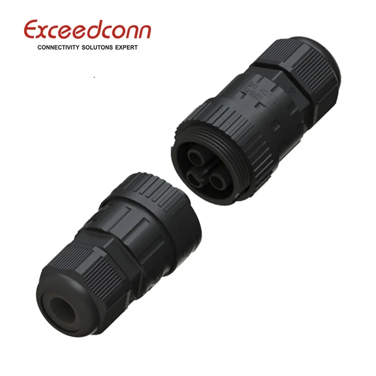 Outdoor Electric Pull Push Straight Quick Cable Waterproof Connectors