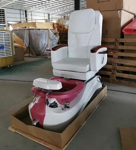 custom three  pedicure bench stations with massage dolphin short back  small pedicure chair