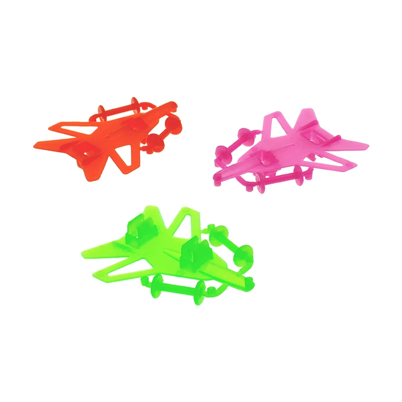 DIY Sliding Plane Car Model Plastic Assembled Sliding Free Wheel Cars Toys For Small Bulk Snacks Candy Toys