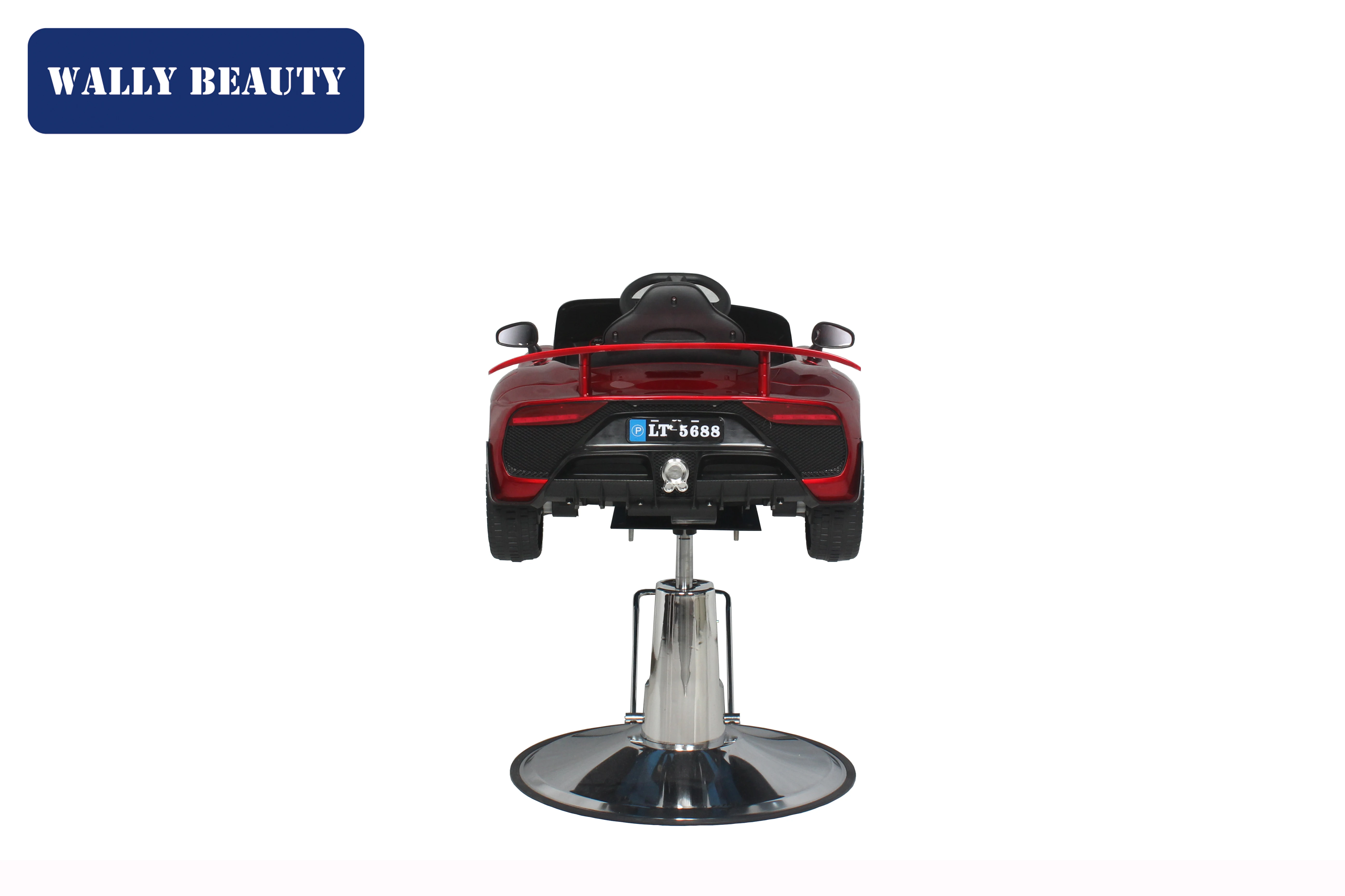 Salon Furniture Red Baby Car Kids Barber Toy Chair  With Music Story