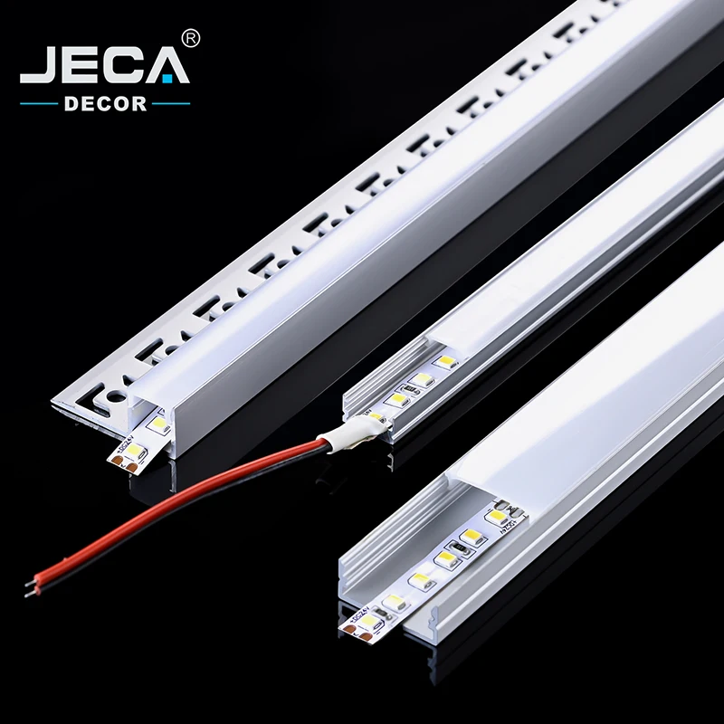 Foshan Supplier JECA White Aluminium Profile For Led Strips Led Linear Profile For Wardrobe Decoration OEM Round Led Profile