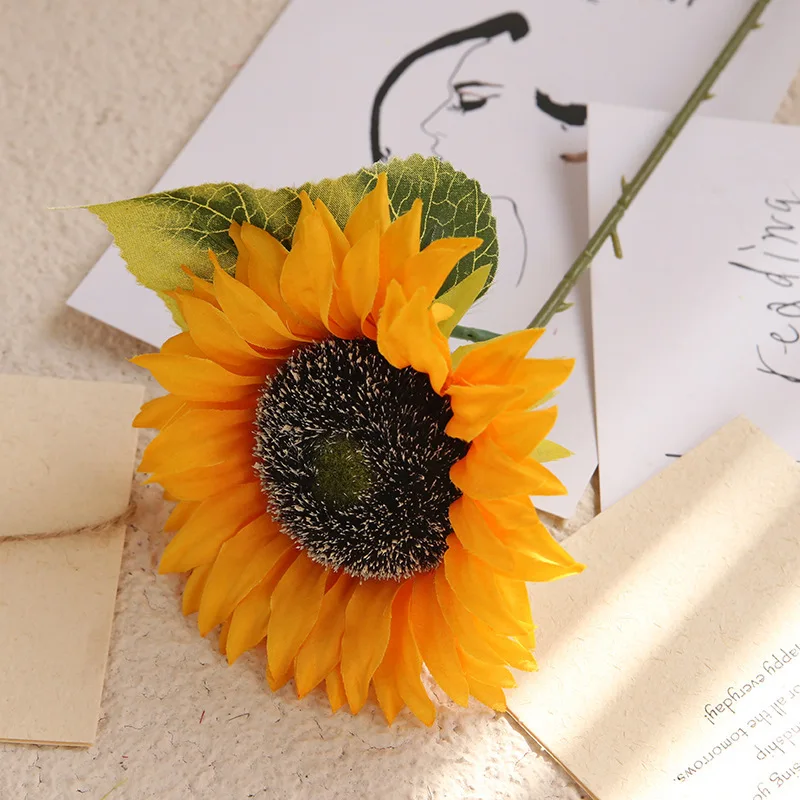 Artificial sunflower silk sunflower bouquet different colors