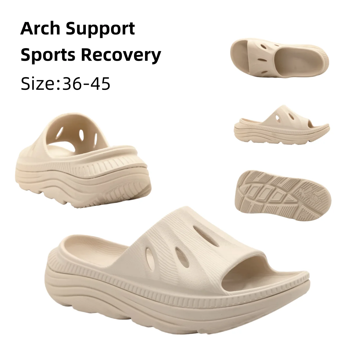 Custom EVA Foot Pain Relief Ultra Orthotic Recovery Flip Flops Arch Support Sandals Women Slide