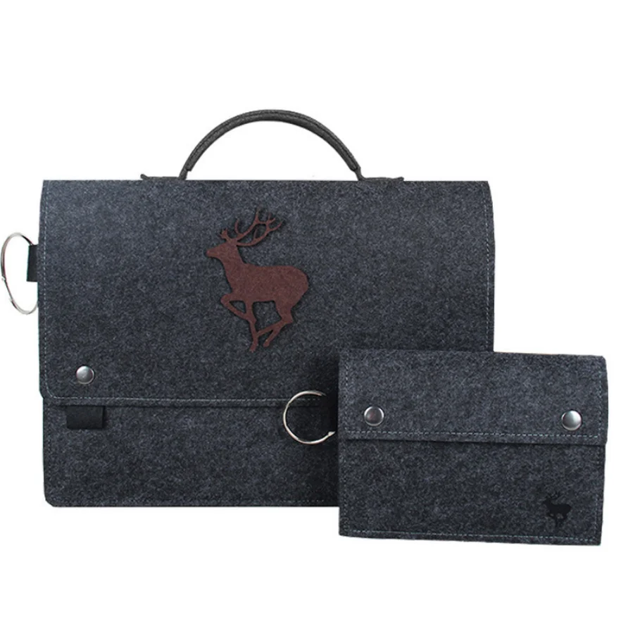 2022 new felt handbag computer bag cartoon flat protective cover