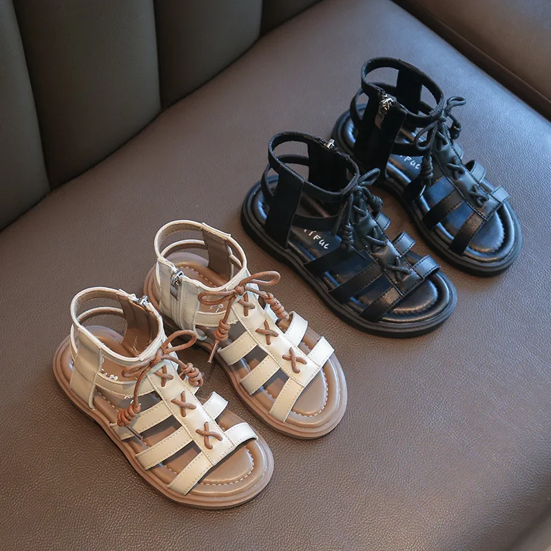 Summer Fashion Children Sandals Non-Slip Kids Fashion Soft Fancy Roman Beach Kids Sandals