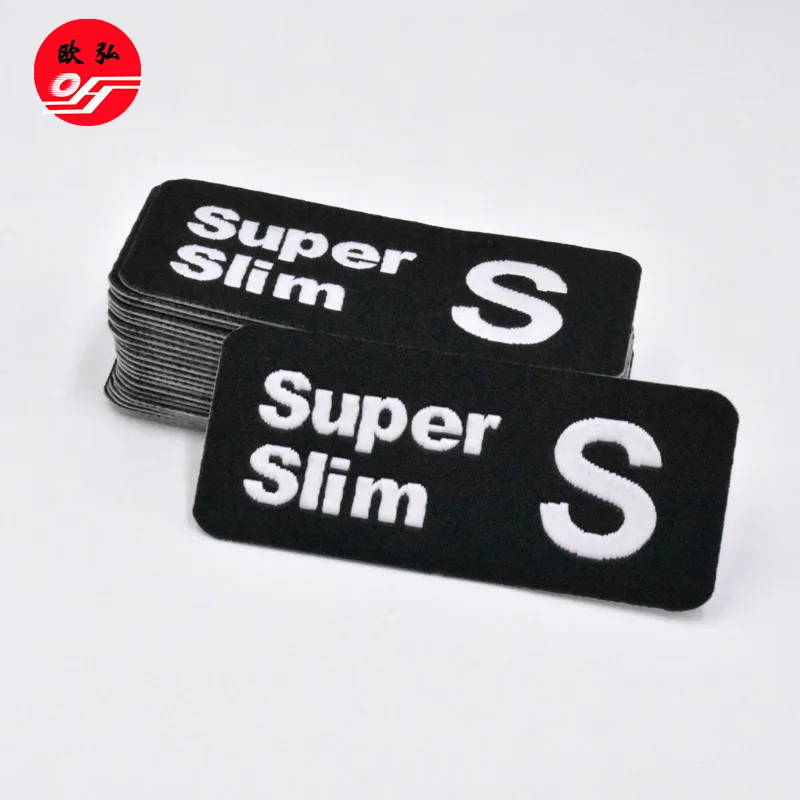 
Direct Factory No MOQ Fabric Custom Centre Folded Clothing Woven Labels 