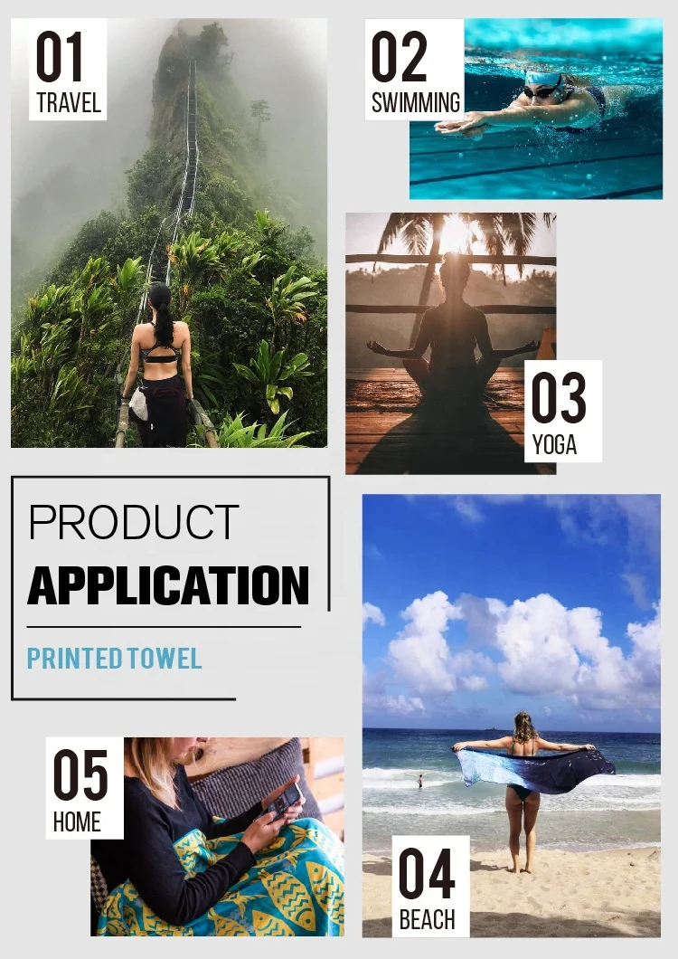 High Quality Microfiber Two Side Printed Beach Towel Quick Dry Sand Free Proof Recycled Beach Towel