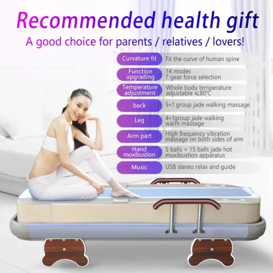 
new arrival popular in Korea jade stone roller massage bed 